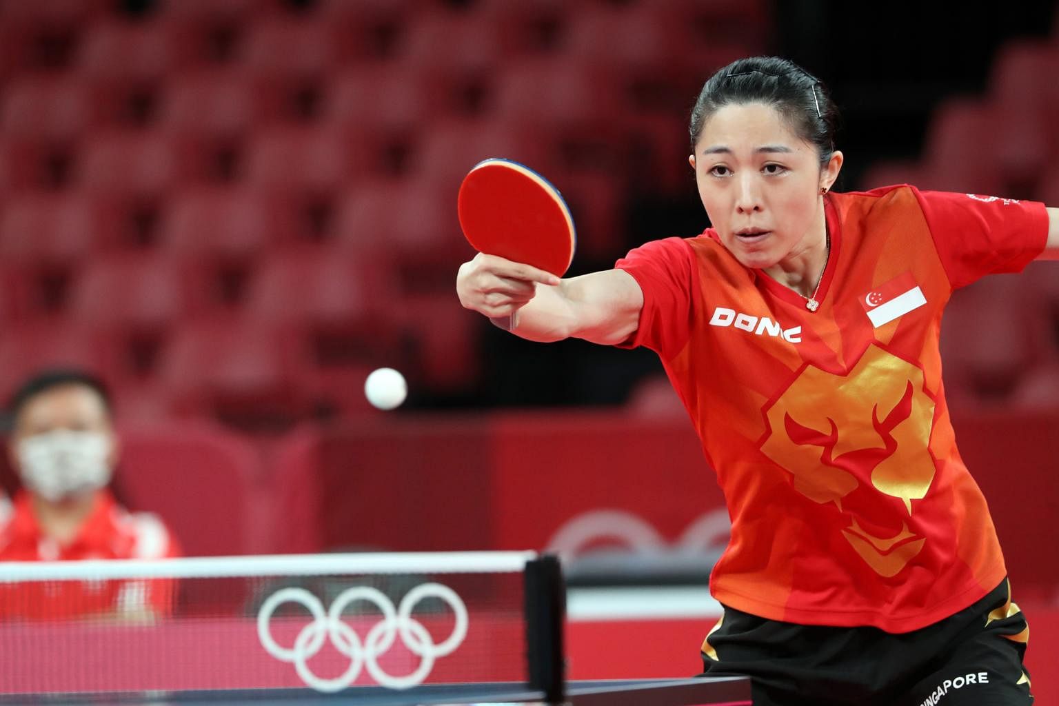 Singapore S Yu Mengyu Shocks Taiwanese, Round Ping Pong Table Singapore