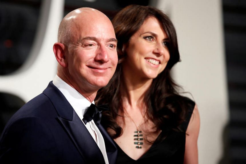 Amazon founder Jeff Bezos and his wife, MacKenzie, finalised the biggest divorce settlement in history April 4, 2019, leaving him with 75 per cent of their stock in the tech giant and giving her nearly US$36 billion (S$48 billion) in shares.