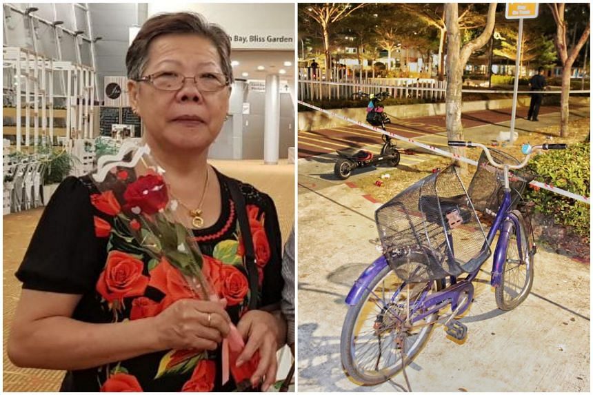 Madam Ong Bee Eng had been in a coma since she collided with a e-scooter while riding her bicycle in Bedok on Sept 21. A 20-year-old man was arrested after the accident.