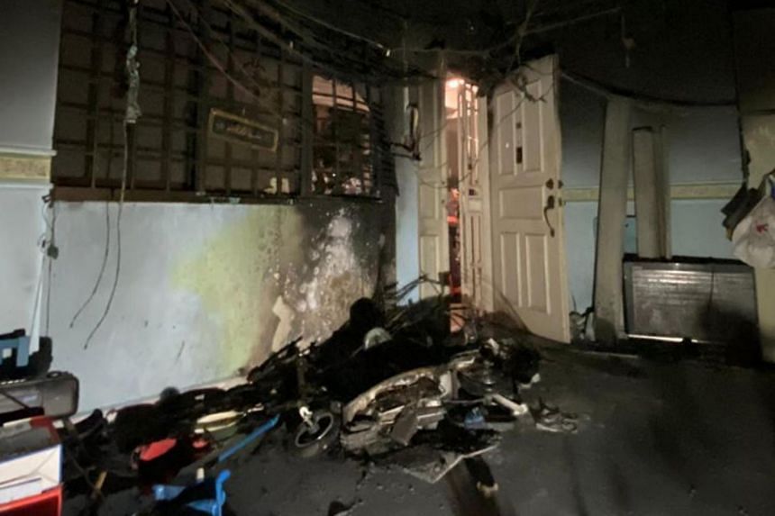 The Singapore Civil Defence Force said they responded to a fire at a fourth-floor unit at Block 111 Rivervale Walk on March 10, 2020.