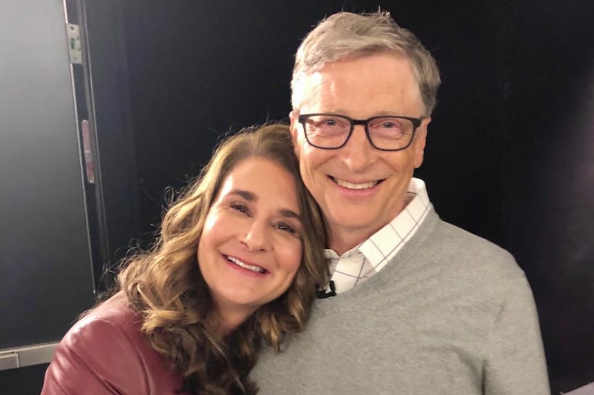 A photo from 2019 showing Mr Bill Gates and his wife Melinda.