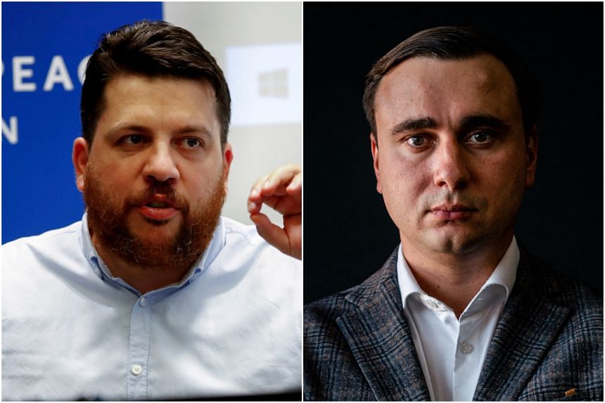 Leonid Volkov (left) and Ivan Zhdanov are also accused of other crimes that they say are part of a campaign to crush their activism and dismantle Navalny's movement.