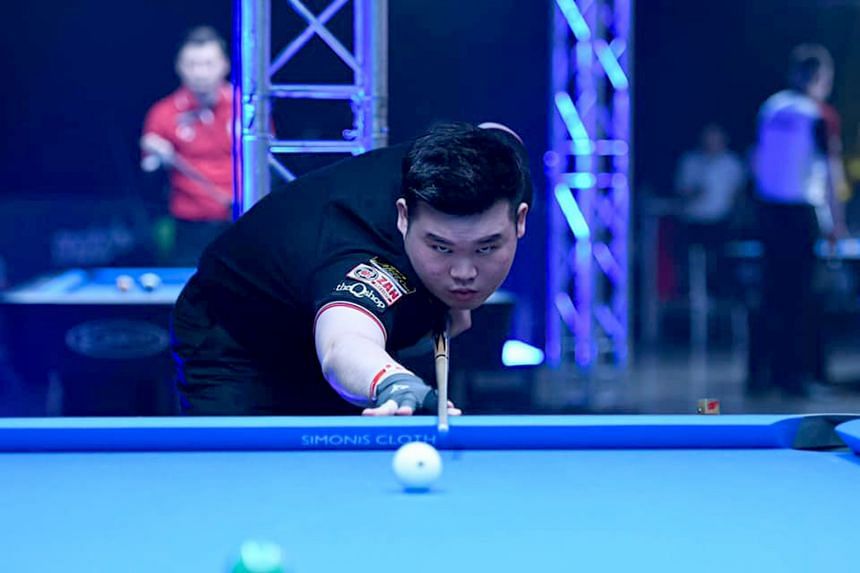 National pool player Aloysius Yapp at the World 9-ball Championships in Milton Keynes, England, in June 2021. 