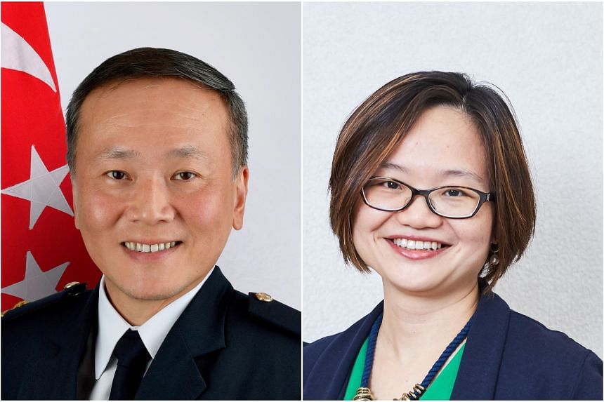 SAF's first inspector-general Tan Chee Wee (left) will replace current ECDA CEO Jamie Ang.