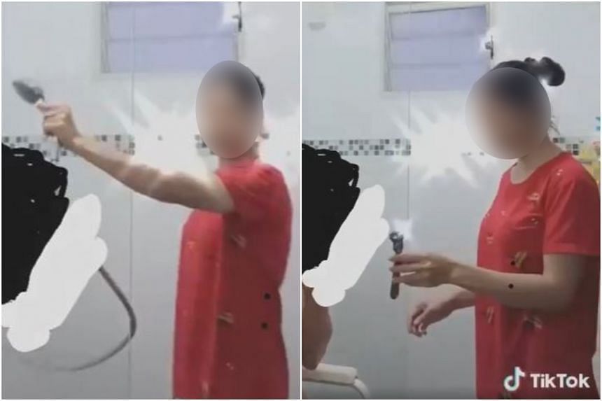 On Jan 1 this year, the maid allegedly uploaded one of the clips onto social media platform TikTok without his consent as well.