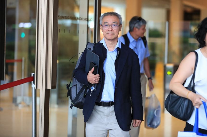 Goh Seng Heng leaving the Supreme Court on Oct 30, 2018. The court found that Goh had lied in an affidavit in July 2020. 