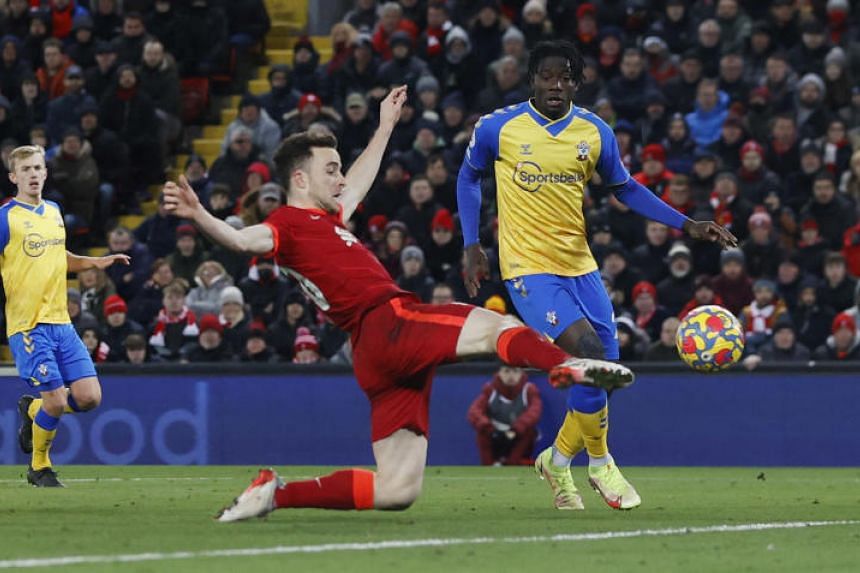 Football: Jota at the double as Liverpool smash Southampton, Football News  & Top Stories - The Straits Times