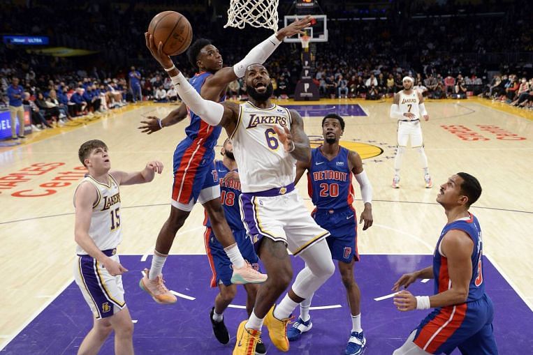 NBA: Pas de répétition des fracas alors que LeBron James marque 33 pour mener à nouveau les Lakers devant les Pistons, Basketball News & Top Stories
